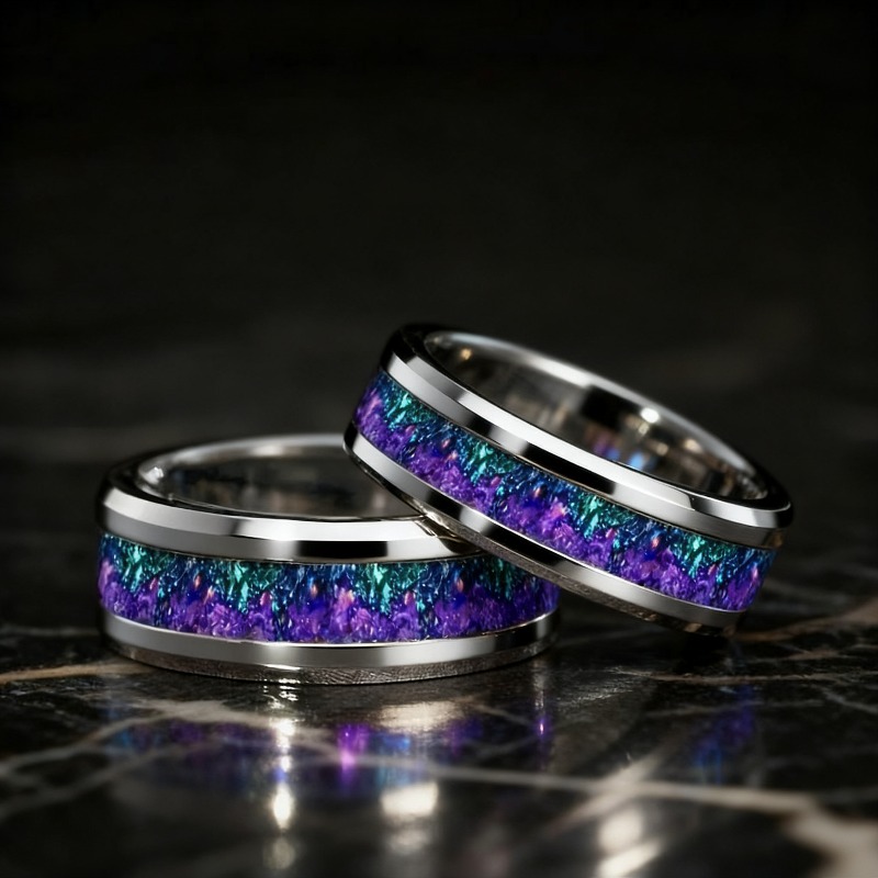 Unisex Retro Unique Style Stone Design Stainless Steel Ring